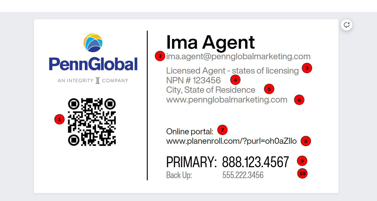 Business Card Sample